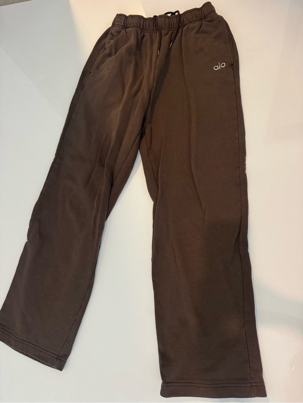 ALO Yoga Brown Wide-Leg Sweatpants - Picture 2 of 5